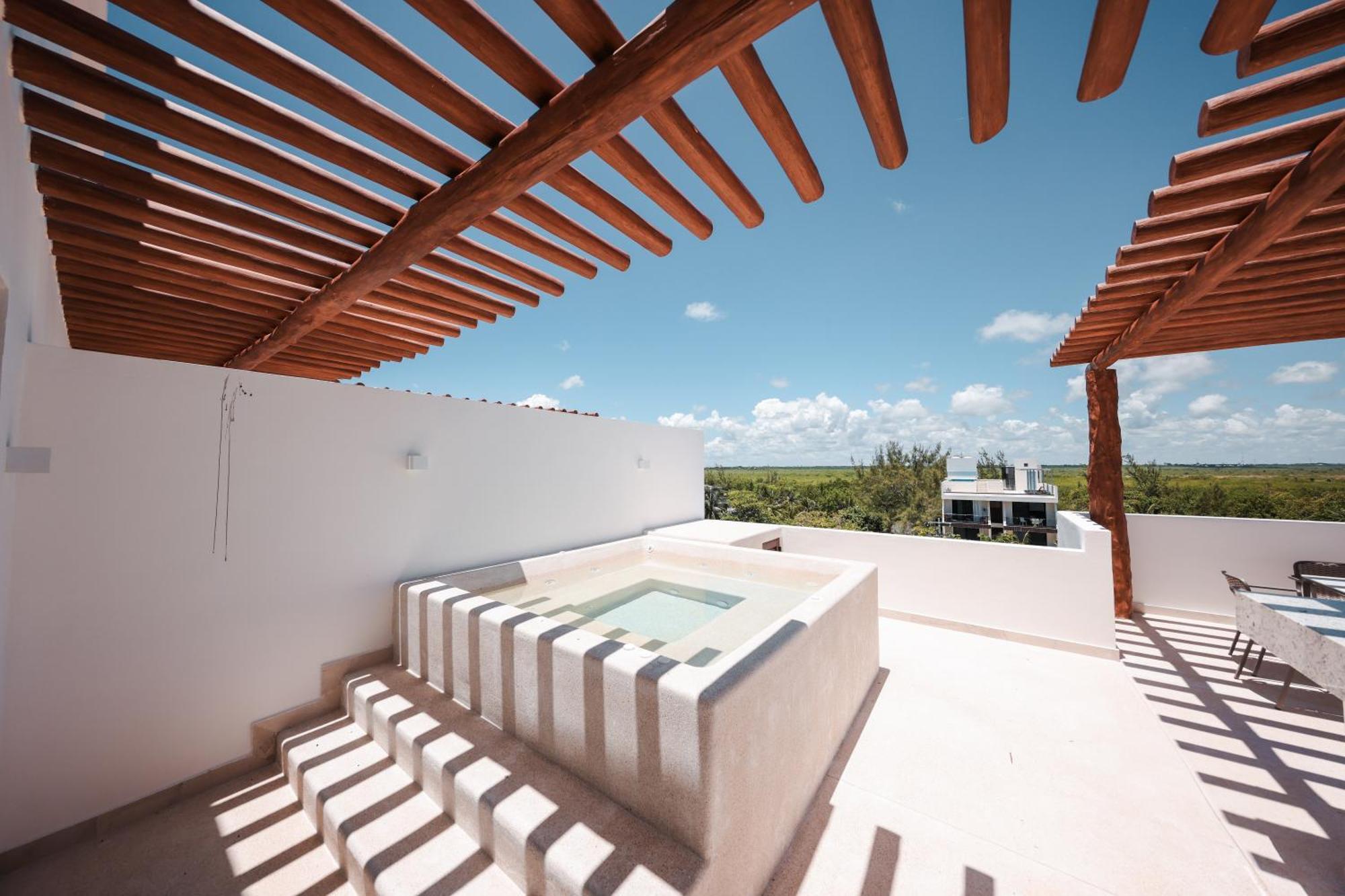 Porto Blu Apartment Puerto Morelos Ngoại thất bức ảnh