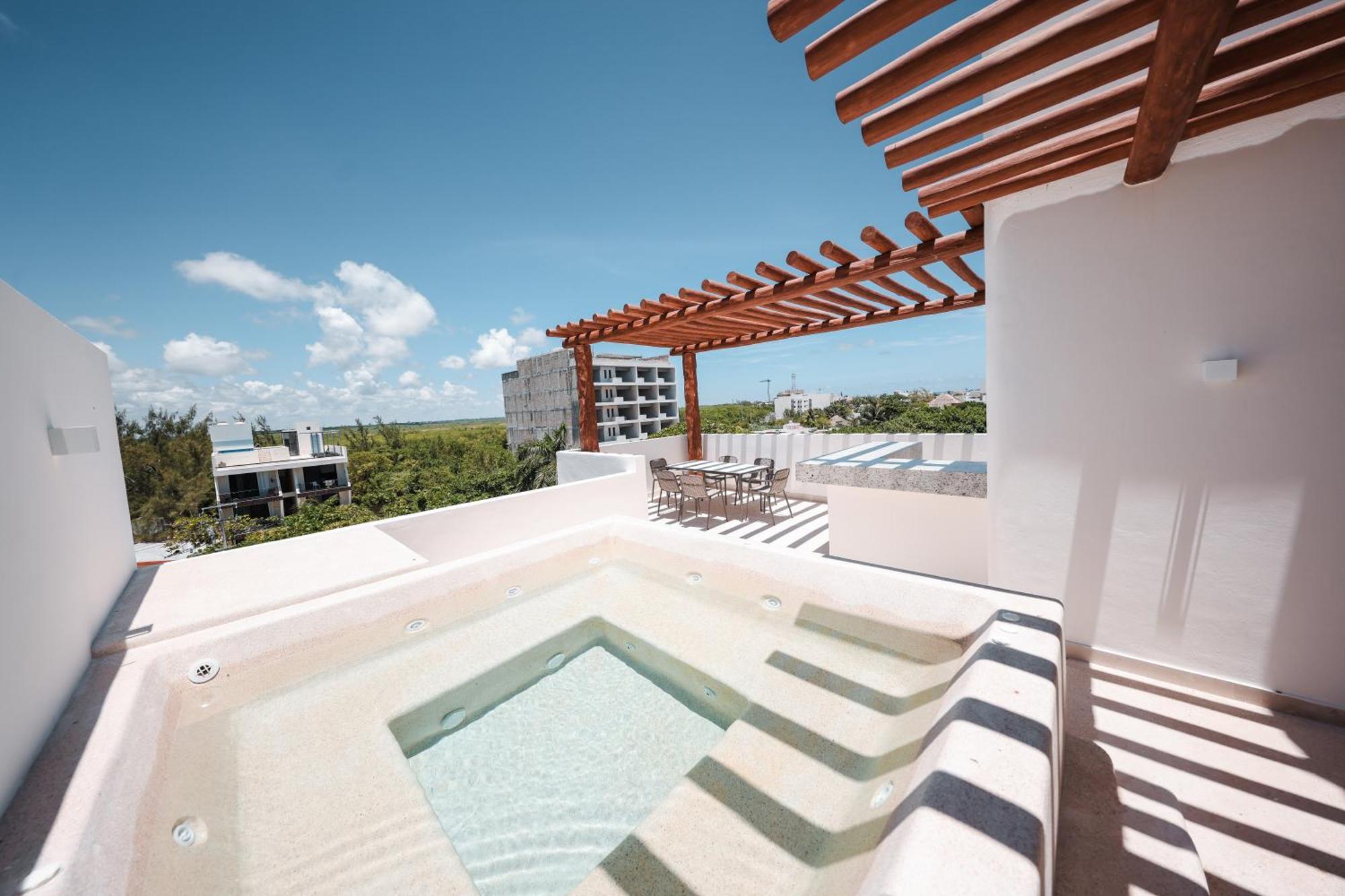 Porto Blu Apartment Puerto Morelos Ngoại thất bức ảnh