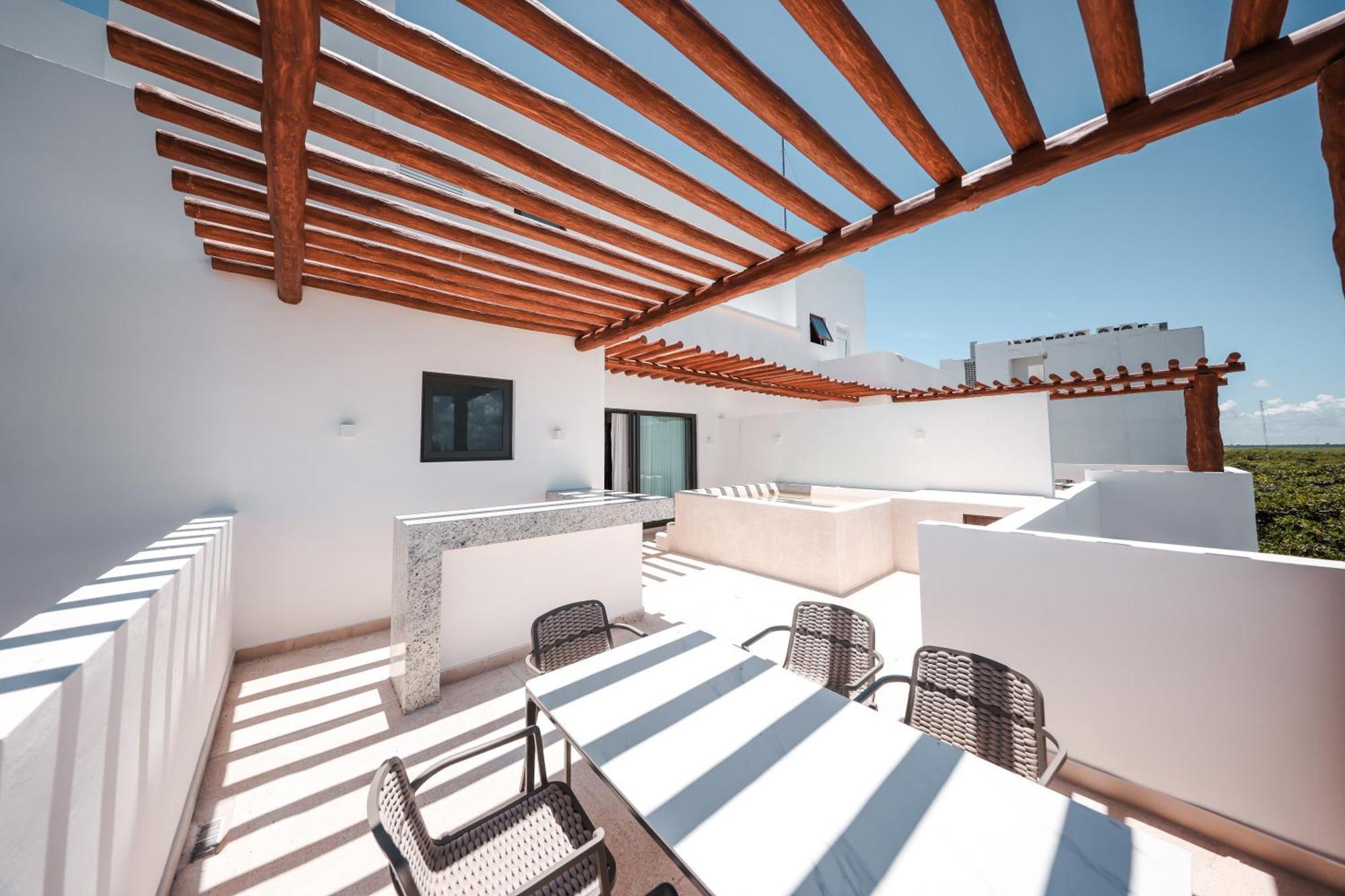 Porto Blu Apartment Puerto Morelos Ngoại thất bức ảnh